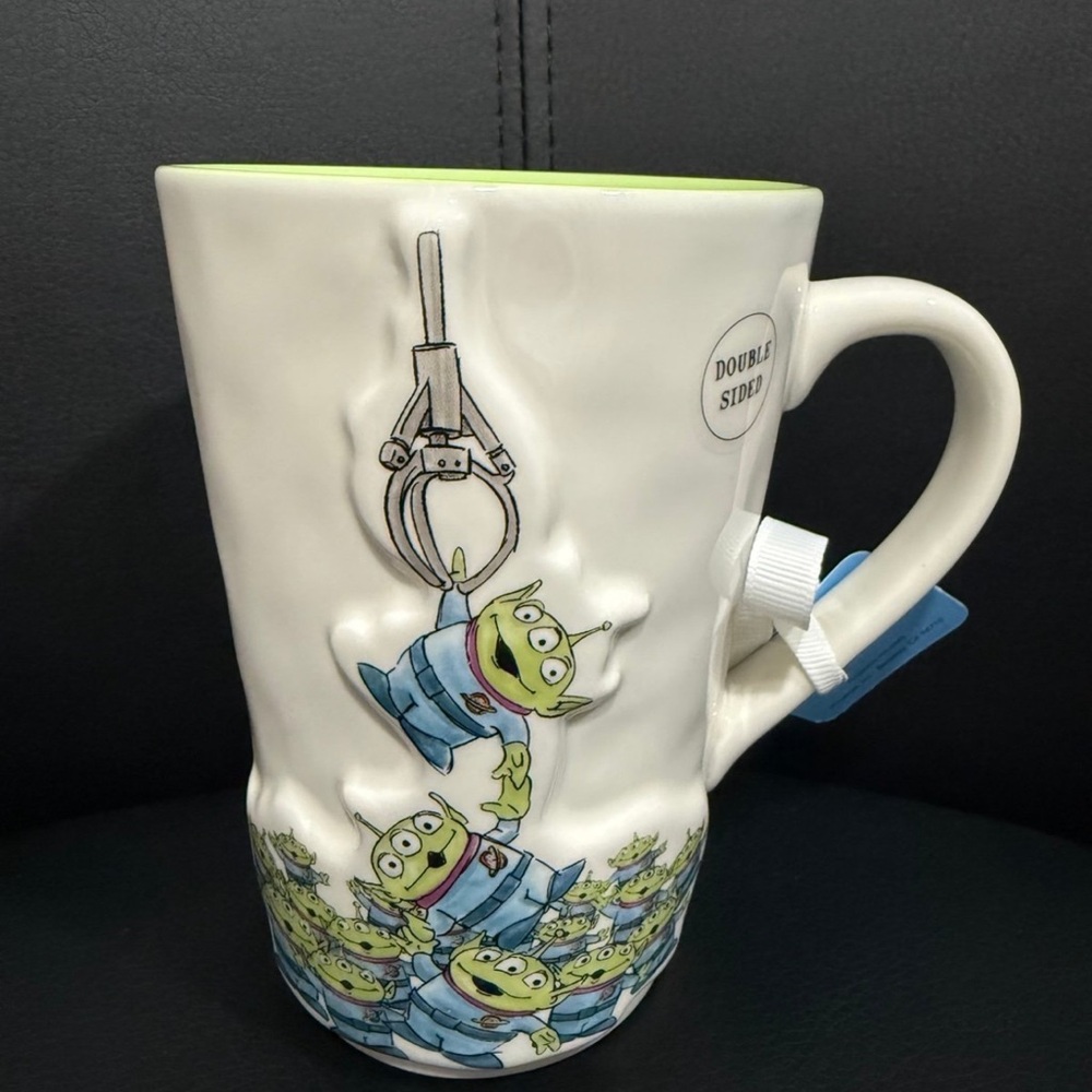 Rae Dunn Toy Story Tall THE CLAW IS OUR MASTER Mug.